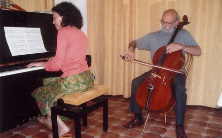 With the pianist Fali García