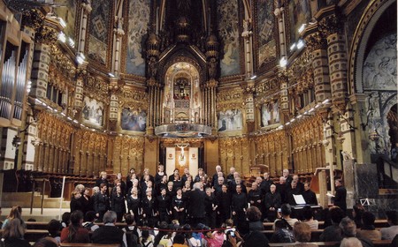 Als Chorleiter mit dem "Vent del Nord" und "Núria"